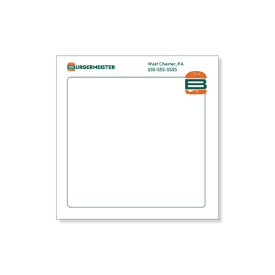 Show details for Post-It Notes - text color changes based on choice of design.