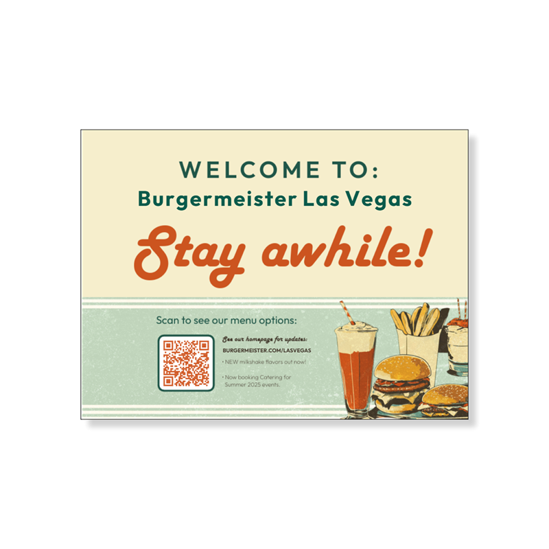 Show details for QR Search Welcome Sign - uses Devia's custom search feature